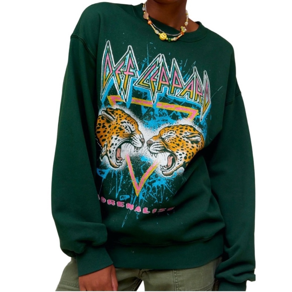Daydreamer Dark Green Graphic Crewneck Sweater